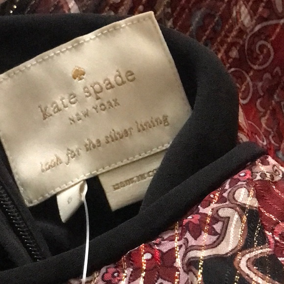 New Kate Medallion Metallic Midi Dress Multi Black - Picture 6 of 6